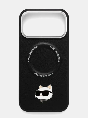 Karl Lagerfeld etui na telefon iPhone 17 Pro Max kolor czarny KLHMP17XPSMLRCHK