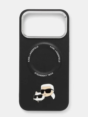 Karl Lagerfeld etui na telefon iPhone 17 Pro Max kolor czarny KLHMP17XPSMLRKCK