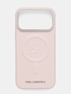 Karl Lagerfeld etui na telefon iPhone 17 Pro Max kolor różowy KLHMP17XPGFKLRDP