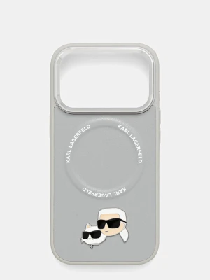 Karl Lagerfeld etui na telefon iPhone 17 Pro szary
