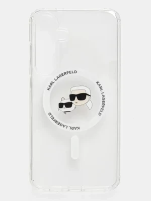 Karl Lagerfeld etui na telefon Samsung Galaxy S25+ kolor biały KLHMS25MHLSKCH