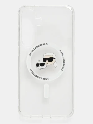 Karl Lagerfeld etui na telefon Samsung Galaxy S25+ kolor biały KLHMS25MHLSKCH