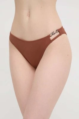Karl Lagerfeld figi kąpielowe kolor brązowy