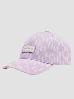KARL LAGERFELD Fioletowa czapka K/monogram