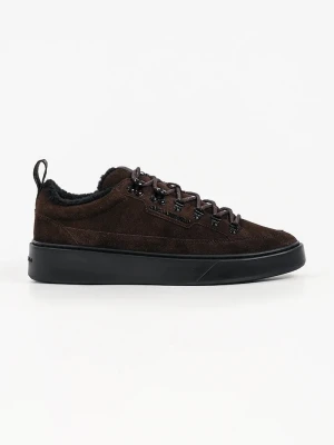 Karl Lagerfeld Flint sneakersy męskie zamszowe brązowy