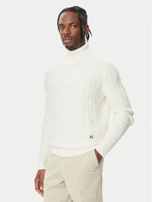 KARL LAGERFELD Golf 655031 564308 Kremowy Regular Fit