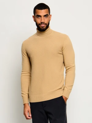 Karl Lagerfeld Golf | Slim Fit | z dodatkiem wełny beżowy