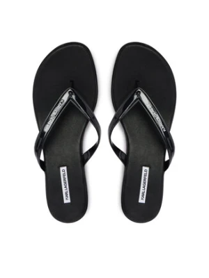 KARL LAGERFELD Japonki Jelly Heel KL83006 Czarny