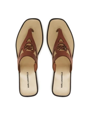 KARL LAGERFELD Japonki Skoot II KL80407 Brązowy