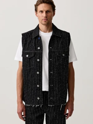 Karl Lagerfeld Jeans bezrękawnik męski jeansowy