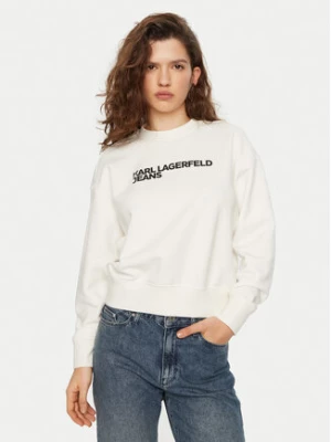 Karl Lagerfeld Jeans Bluza A1W20005 Biały Regular Fit