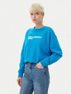 Karl Lagerfeld Jeans Bluza A1W20005 Niebieski Regular Fit