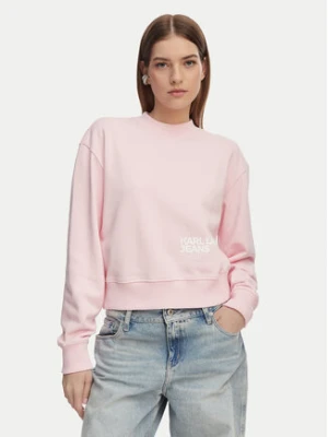 Karl Lagerfeld Jeans Bluza B2W20039 Różowy jasny Regular Fit