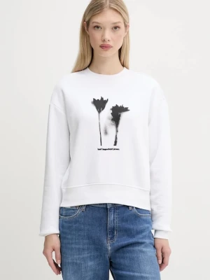 Karl Lagerfeld Jeans bluza damska kolor biały z nadrukiem A3W20034