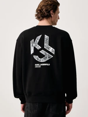 Karl Lagerfeld Jeans bluza męska bawełniana czarny