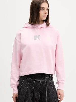 Karl Lagerfeld Jeans bluza z kapturem damska bawełniana