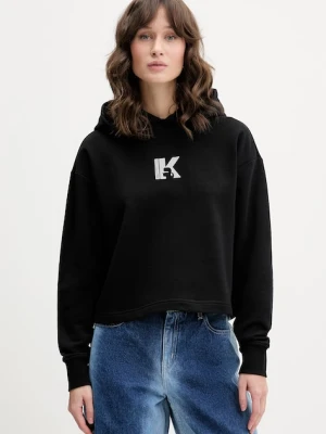 Karl Lagerfeld Jeans bluza z kapturem damska bawełniana