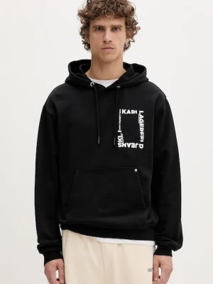 Karl Lagerfeld Jeans bluza z kapturem męska bawełniana