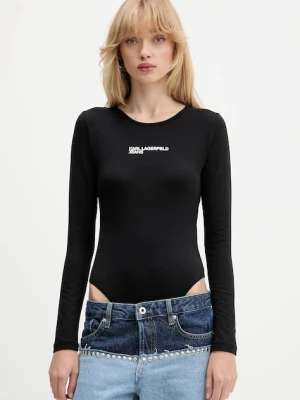 Karl Lagerfeld Jeans body kolor czarny A4W17017