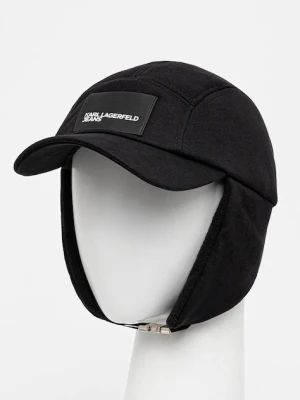 Karl Lagerfeld Jeans czapka z daszkiem kolor czarny A4M33059