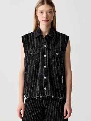 Karl Lagerfeld Jeans damskie jeansowe czarny