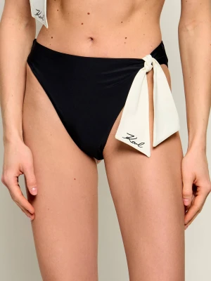 Zdjęcie produktu Karl Lagerfeld Jeans Dół od bikini Bow Hw Cheeky czarny