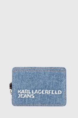 Karl Lagerfeld Jeans etui na karty kolor niebieski 245J3204