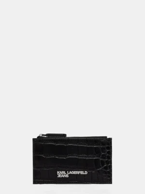 Karl Lagerfeld Jeans etui na klucze damskie z imitacji skóry