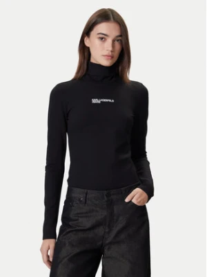 Karl Lagerfeld Jeans Golf A4W17015 Czarny Slim Fit