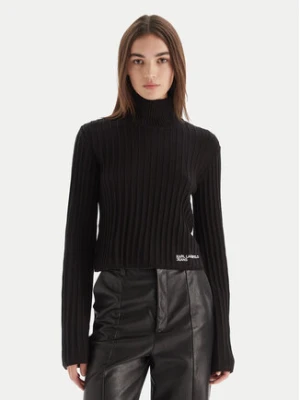 Karl Lagerfeld Jeans Golf A4W18021 Czarny Slim Fit