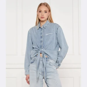 Karl Lagerfeld Jeans Jeansowa koszula | Cropped Fit