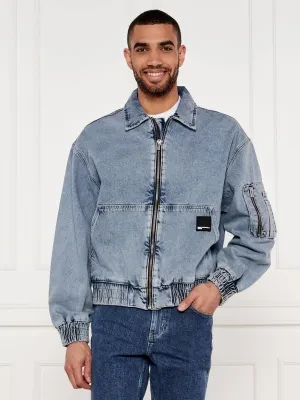 Karl Lagerfeld Jeans Jeansowa kurtka bomber | Loose fit