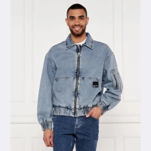 Karl Lagerfeld Jeans Jeansowa kurtka bomber | Loose fit