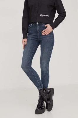 Karl Lagerfeld Jeans jeansy damskie kolor granatowy