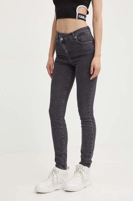 Karl Lagerfeld Jeans jeansy damskie kolor szary 245J1102