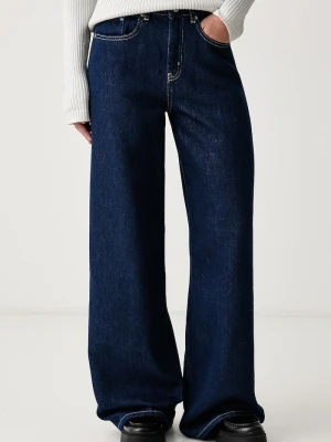 Karl Lagerfeld Jeans jeansy relaxed fit damskie granatowy