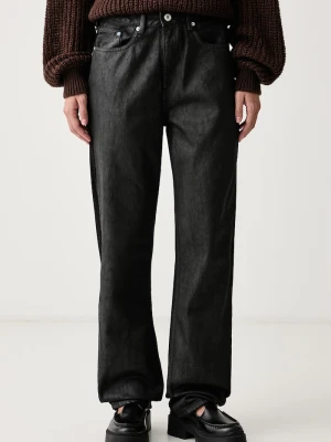 Karl Lagerfeld Jeans jeansy straight damskie czarny