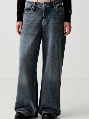 Karl Lagerfeld Jeans jeansy wide leg damskie