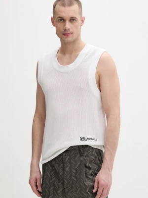 Karl Lagerfeld Jeans kamizelka męska bawełniana