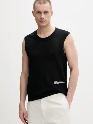 Karl Lagerfeld Jeans kamizelka męska bawełniana