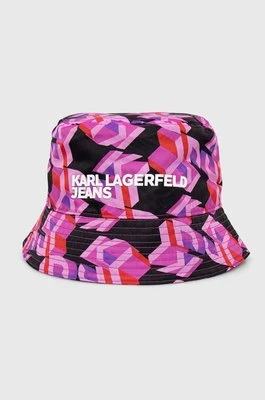 Karl Lagerfeld Jeans kapelusz kolor różowy