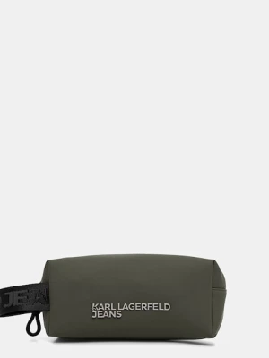 Karl Lagerfeld Jeans kosmetyczka kolor zielony A3M32075