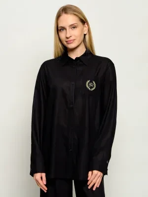 Karl Lagerfeld Jeans Koszula Hotel Karl | Regular Fit | z dodatkiem lnu