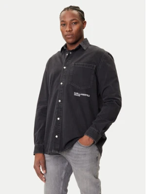 Karl Lagerfeld Jeans Koszula jeansowa A3M16001 Czarny Regular Fit