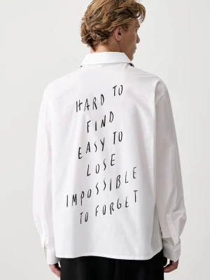 Karl Lagerfeld Jeans koszula męska bawełniana x Pietro Terzini biały