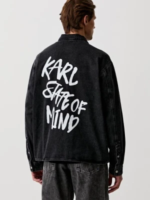 Karl Lagerfeld Jeans koszula męska jeansowa