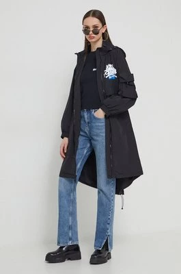 Karl Lagerfeld Jeans kurtka damska kolor czarny przejściowa
