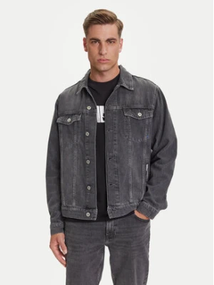 Karl Lagerfeld Jeans Kurtka jeansowa A3M14062 Szary Regular Fit