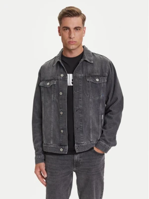 Karl Lagerfeld Jeans Kurtka jeansowa A3M14062 Szary Regular Fit