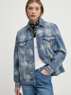 Zdjęcie produktu Karl Lagerfeld Jeans kurtka jeansowa damska kolor niebieski przejściowa oversize A1W14014